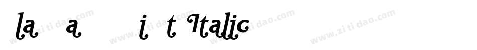 Ela Swashes Light Italic PDF字体转换
